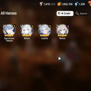 Epic Seven Accounts Starter Global Unverif|Fresh Starter|4ML(Lisette,Belian,Renoa,STaeyou)|Theater Locked|PoH+Bless ON|SS