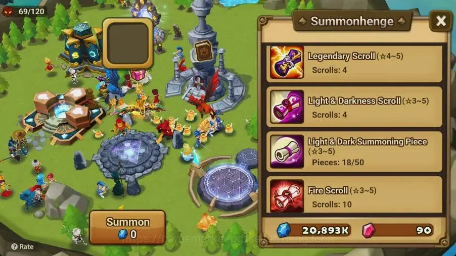 Summoners War: Sky Arena Accounts Starter GLOBAL | NB 5 TESHAR,Starter Gacha 115 12Y+160 11Y Scrool, 3 Legendary All 4
