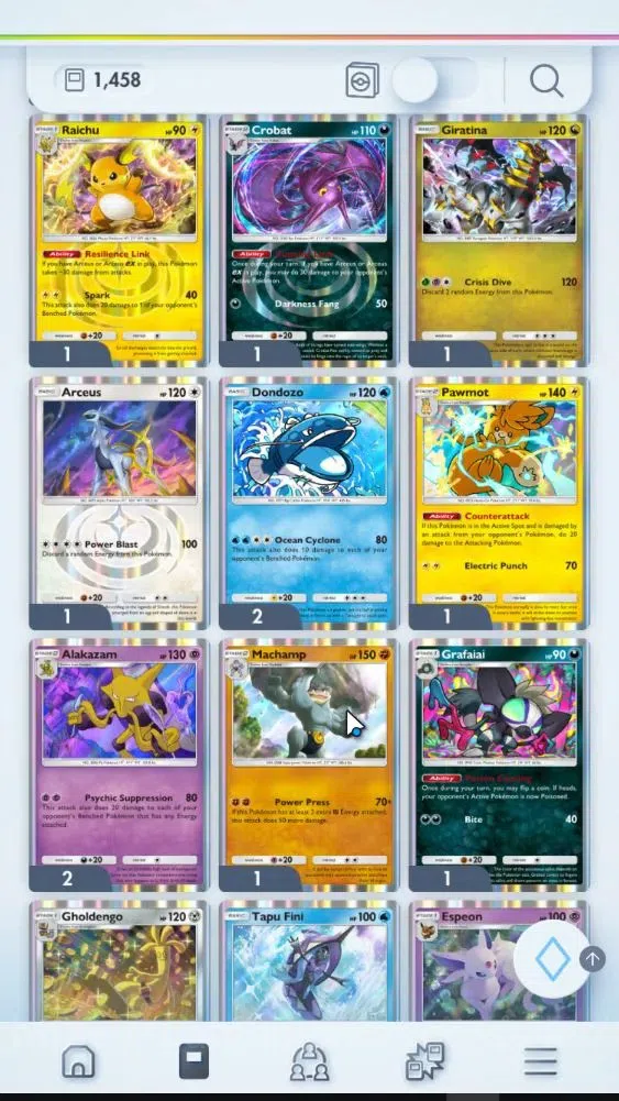 Pokémon TCG Pocket Accounts High-Level EN Lvl 32|1,4K Card|56 EX|42 Full Art|16 Shiny|124 Hourglass,101K Dust|Meta Deck 10