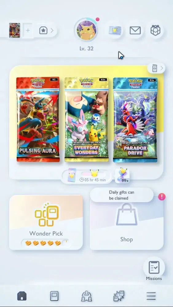 Pokémon TCG Pocket Accounts High-Level EN Lvl 32|1,4K Card|56 EX|42 Full Art|16 Shiny|124 Hourglass,101K Dust|Meta Deck 11