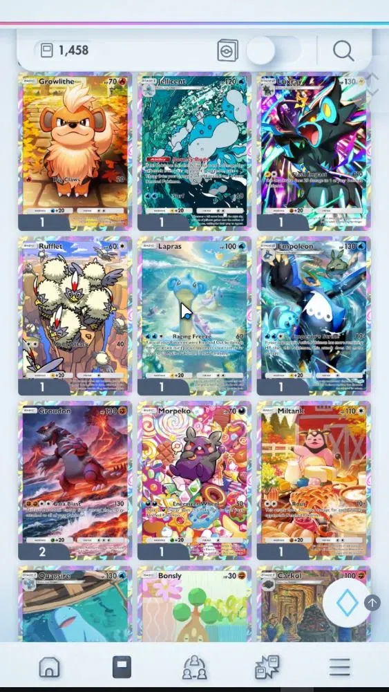 Pokémon TCG Pocket Accounts High-Level EN Lvl 32|1,4K Card|56 EX|42 Full Art|16 Shiny|124 Hourglass,101K Dust|Meta Deck 5