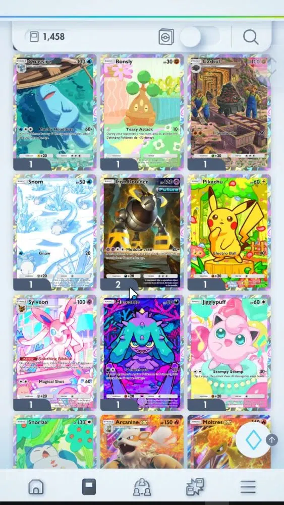 Pokémon TCG Pocket Accounts High-Level EN Lvl 32|1,4K Card|56 EX|42 Full Art|16 Shiny|124 Hourglass,101K Dust|Meta Deck 6