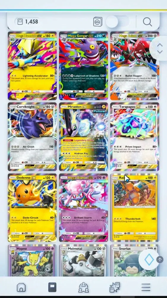 Pokémon TCG Pocket Accounts High-Level EN Lvl 32|1,4K Card|56 EX|42 Full Art|16 Shiny|124 Hourglass,101K Dust|Meta Deck 9