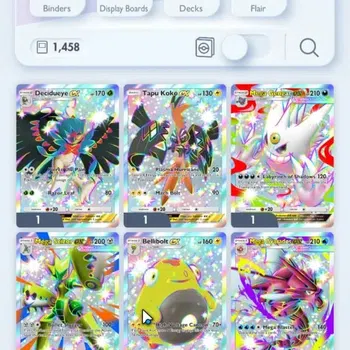 Pokémon TCG Pocket Accounts High-Level EN Lvl 32|1,4K Card|56 EX|42 Full Art|16 Shiny|124 Hourglass,101K Dust|Meta Deck