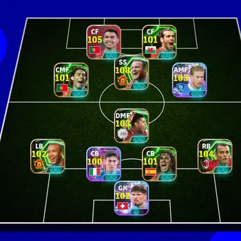 eFootball Accounts Legends & Iconic Players EFOOTBALL 2026 | EPIC W ROONEY, CAFU, RUI COSTA, GARETH BALE,CARLES PUYOL, PACK