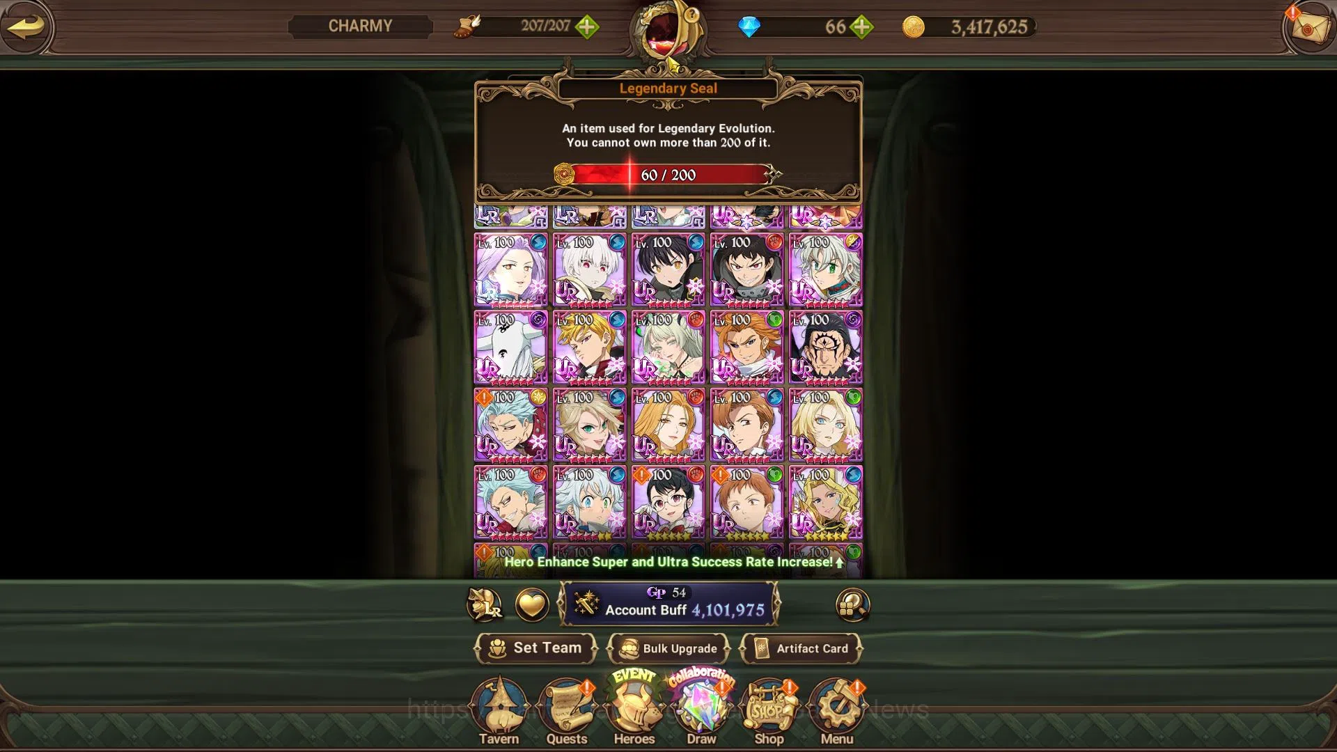 The Seven Deadly Sins: Grand Cross Accounts Asia|4,1M CC|3 LR+9 UR+Collab Fire Froce,TOG+60 LS image 4