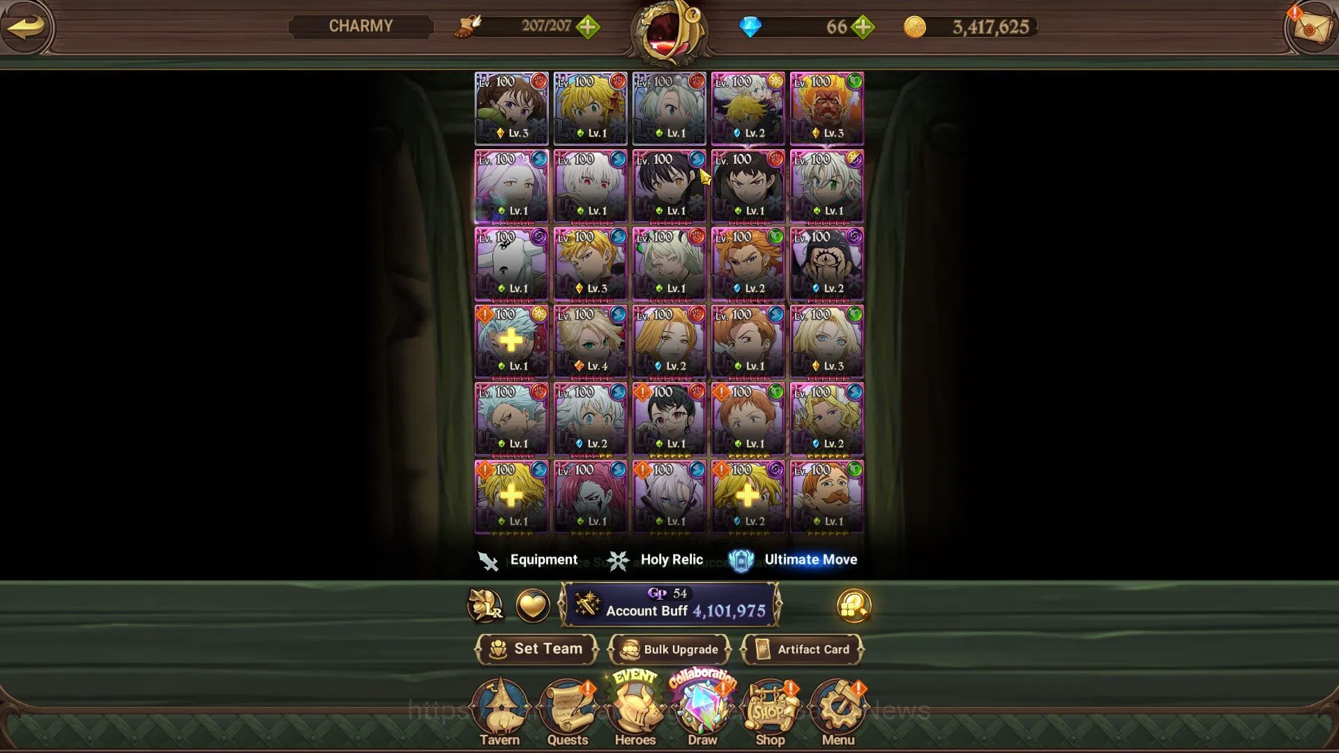 The Seven Deadly Sins: Grand Cross Accounts Asia|4,1M CC|3 LR+9 UR+Collab Fire Froce,TOG+60 LS image 6