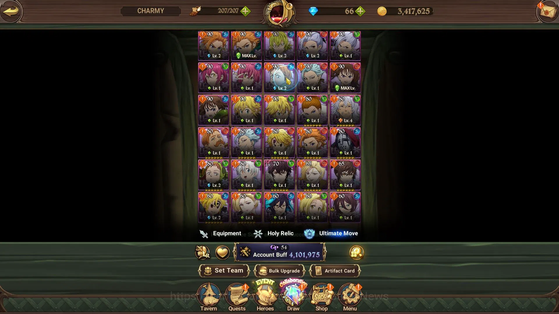 The Seven Deadly Sins: Grand Cross Accounts Asia|4,1M CC|3 LR+9 UR+Collab Fire Froce,TOG+60 LS image 9