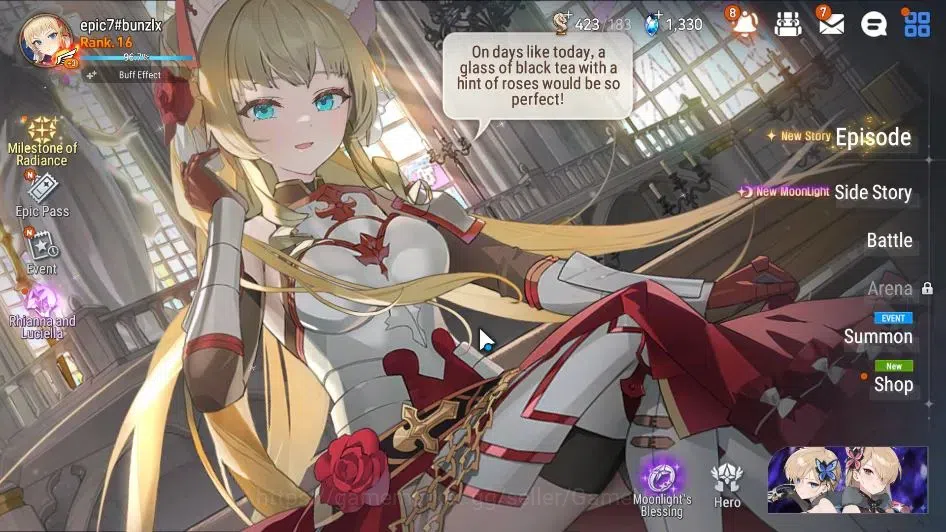 Epic Seven Accounts GLOBAL Unverif|New Era|2 ML(Rhiana & Luciel,Dragon image 1