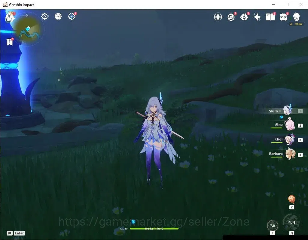 Genshin Impact Accounts Reroll ASIA|AR 42|2 Limited|Skirk,Navia|2 Standard(Mizuki,Qiqi)|Low Explore|MC Male|Take Mail|Check 1