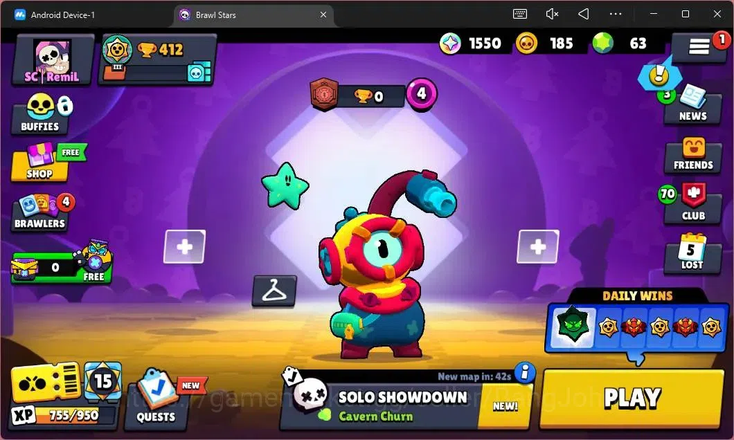 Brawl Stars Accounts Global | 412 Thropy|10 Brawler|1 Max Hypercharge(E image 1