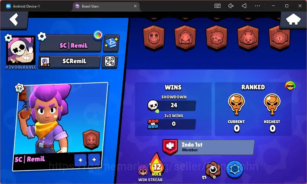 Brawl Stars Accounts Global | 412 Thropy|10 Brawler|1 Max Hypercharge(E image 3