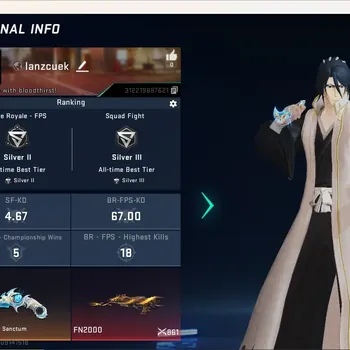 Blood Strike Accounts Collab Skin ASIA|Ultra Melee:TalonKnife-Sanctum|1 Collab Gun [TR]|5 Legendary Gun|Collab Ethan Byakuya