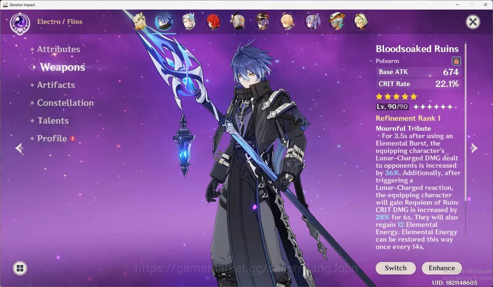 Genshin Impact Accounts ASIA | AR 57 | 7 Limit [Varesa,Flins]+Sign , Colum image 13