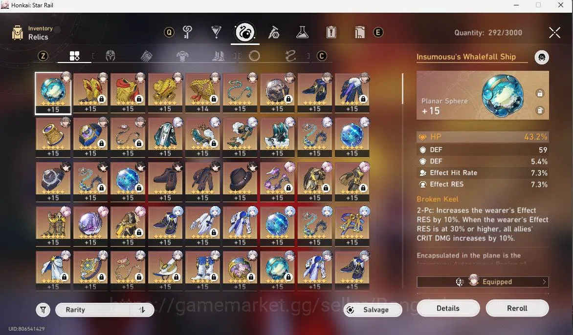 Honkai Star Rail Accounts Others ASIA|TL 70|15 limit|LC Sign(YaoGuang,Archer,Saber)Firefly,Sparkle,Cerydra,etc check SS|MC 8