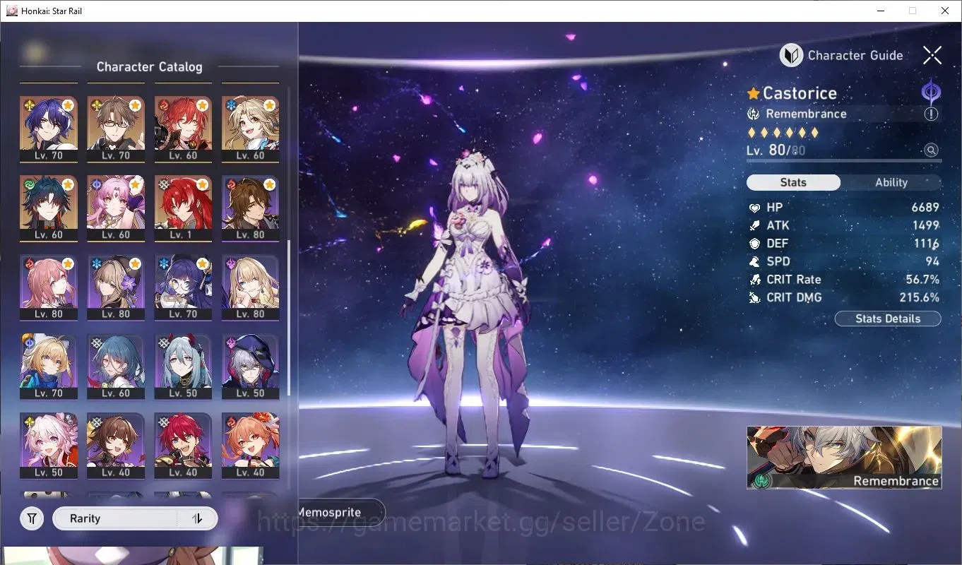 Honkai Star Rail Accounts Others ASIA|EL60|7x L80 5-star Char incl Castorice, Cyrene, Huohuo, Sparkle, Seele, Acheron 8