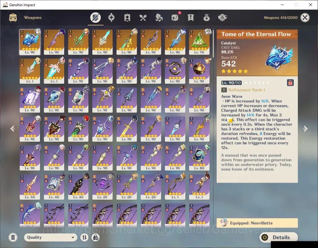 Genshin Impact Accounts ASIA|AR60|Rate ON|Premium Team [NeuviletteC3,Furin image 15