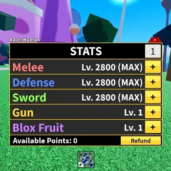 Roblox Accounts Blox Fruit|Lv MAX|God Human (Lv 118)|3M Beli 2K Fr image 1