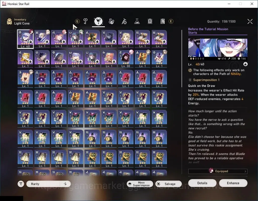 Honkai Star Rail Accounts Asia|TL 30|3 Limited|28 SRSP| [kafka,Evanescia,Huo image 5