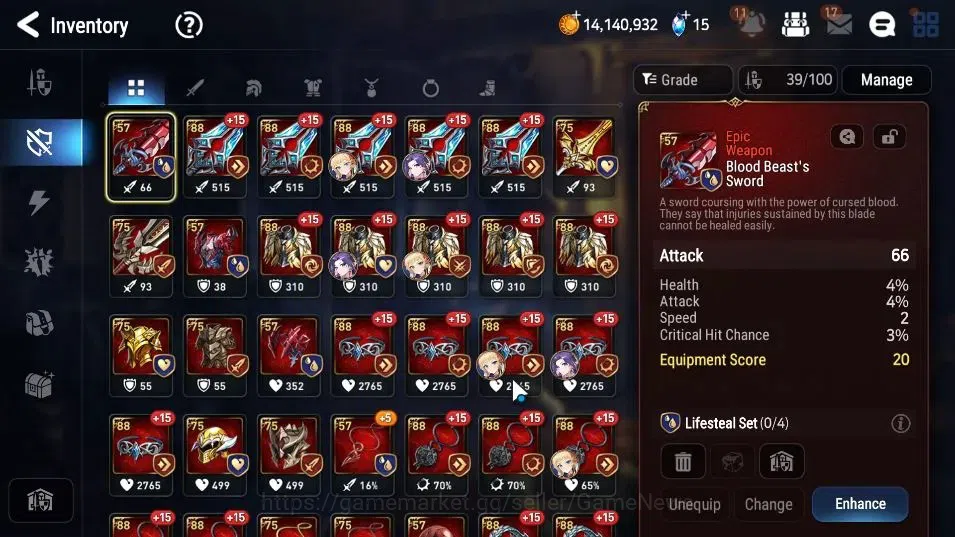 Epic Seven Accounts GLOBAL UNVERIF|New Era|4 ML(TE Kayron, ALaika, RRo image 15