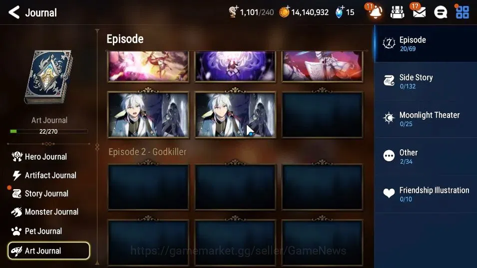 Epic Seven Accounts GLOBAL UNVERIF|New Era|4 ML(TE Kayron, ALaika, RRo image 20