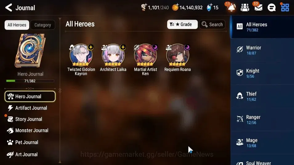 Epic Seven Accounts GLOBAL UNVERIF|New Era|4 ML(TE Kayron, ALaika, RRo image 6