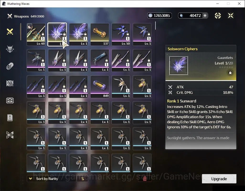 Wuthering Waves Accounts Mid-Game NA|UL 46|40K Astrite+82 LT|1 Limited| Sigrika+Sign |DB Lv29|Rate ON|MC Female|Log 4