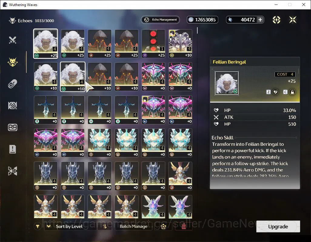 Wuthering Waves Accounts Mid-Game NA|UL 46|40K Astrite+82 LT|1 Limited| Sigrika+Sign |DB Lv29|Rate ON|MC Female|Log 5