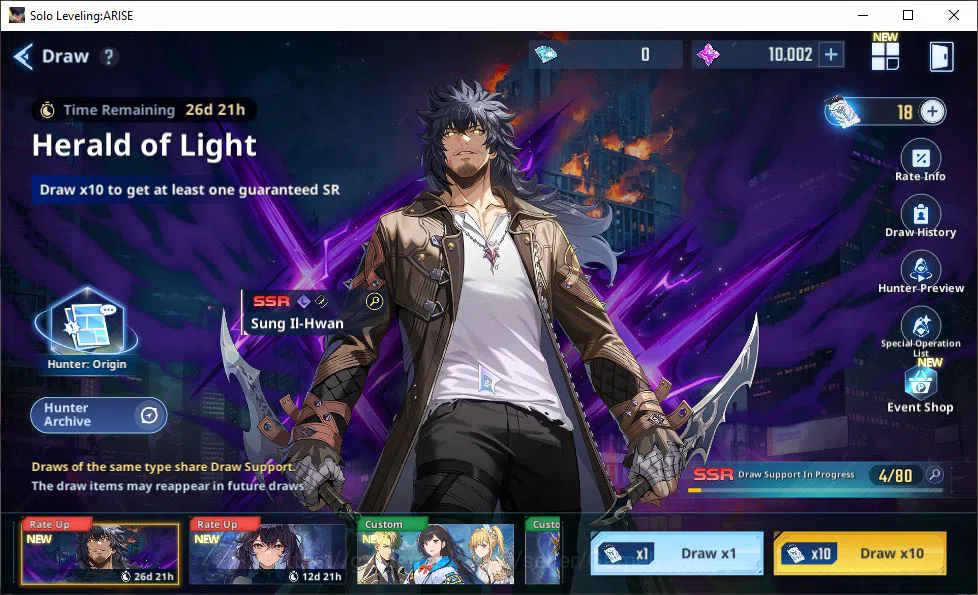 Solo Leveling: ARISE Accounts 585K Power|18SSR| Water Cha Hae-InA7+SignA4, Alici image 12