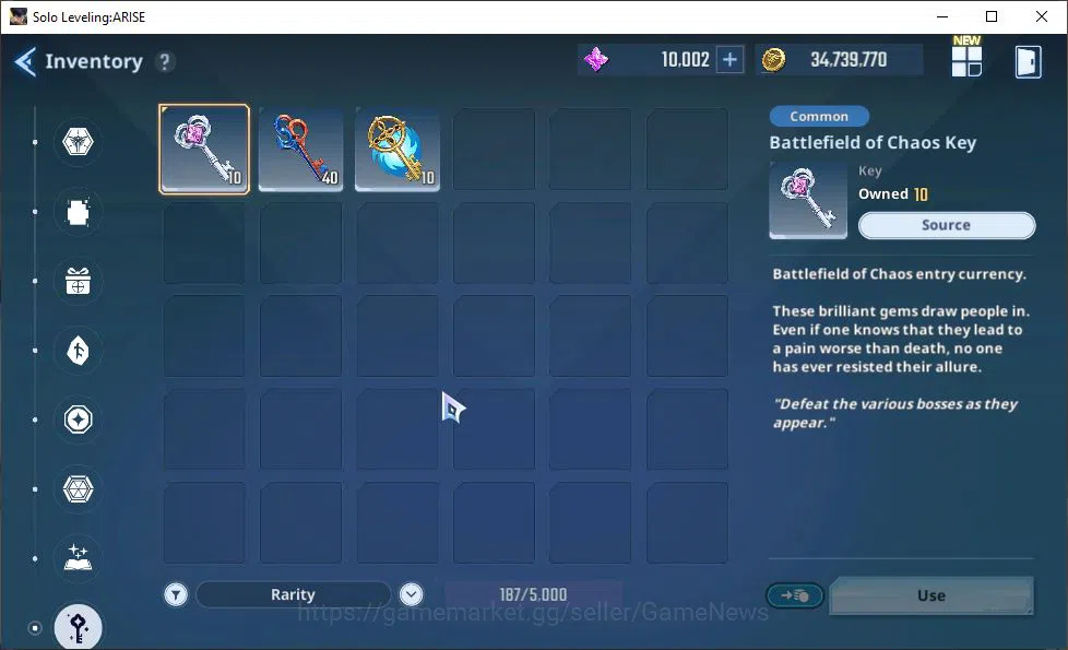 Solo Leveling: ARISE Accounts 585K Power|18SSR| Water Cha Hae-InA7+SignA4, Alici image 15