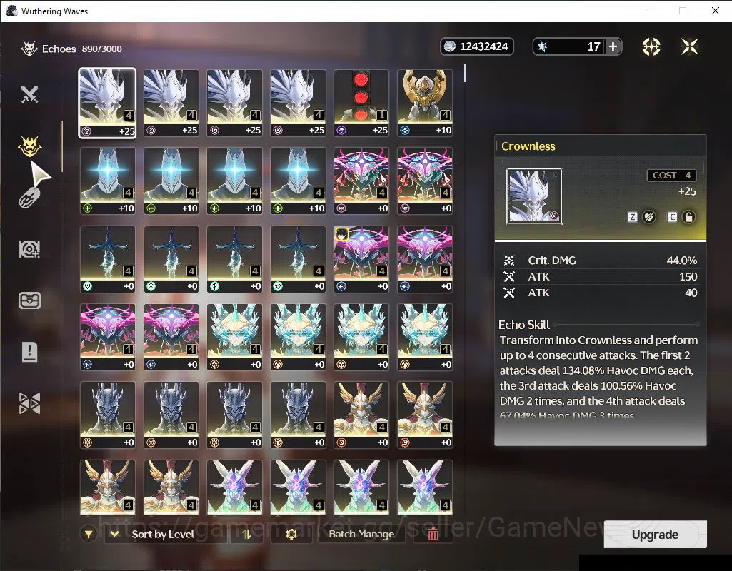 Wuthering Waves Accounts EU|UL 46| 1 Limited [Luuk Herssen RC 3]+Sign | DB  image 6