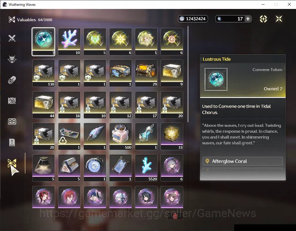 Wuthering Waves Accounts EU|UL 46| 1 Limited [Luuk Herssen RC 3]+Sign | DB  image 9