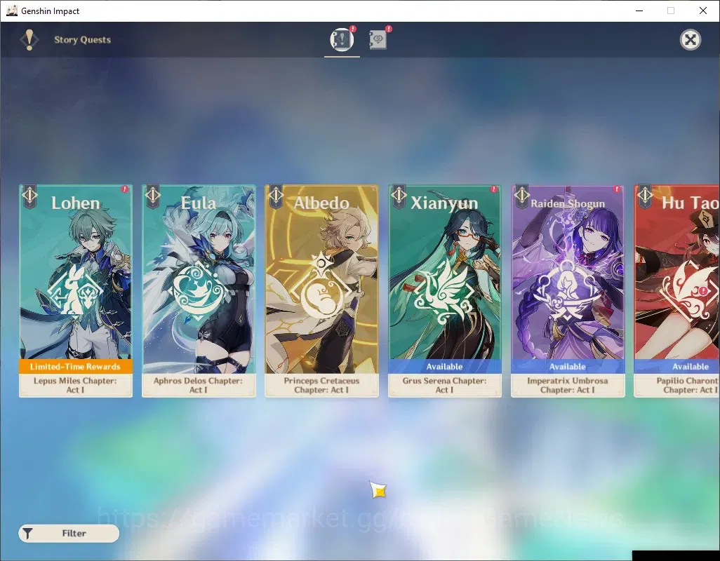 Genshin Impact Accounts Asia|AR 45 Can Ascend|6 Limited + 2 (*5 Weapon)|Ma image 15