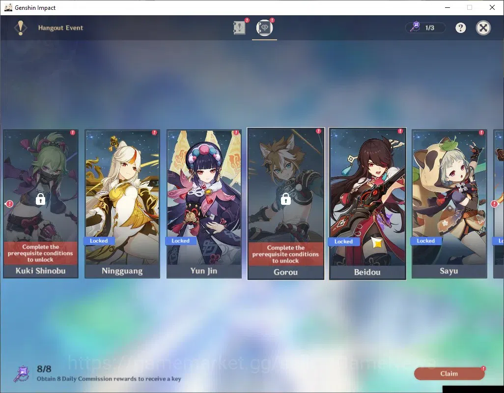 Genshin Impact Accounts Asia|AR 45 Can Ascend|6 Limited + 2 (*5 Weapon)|Ma image 17