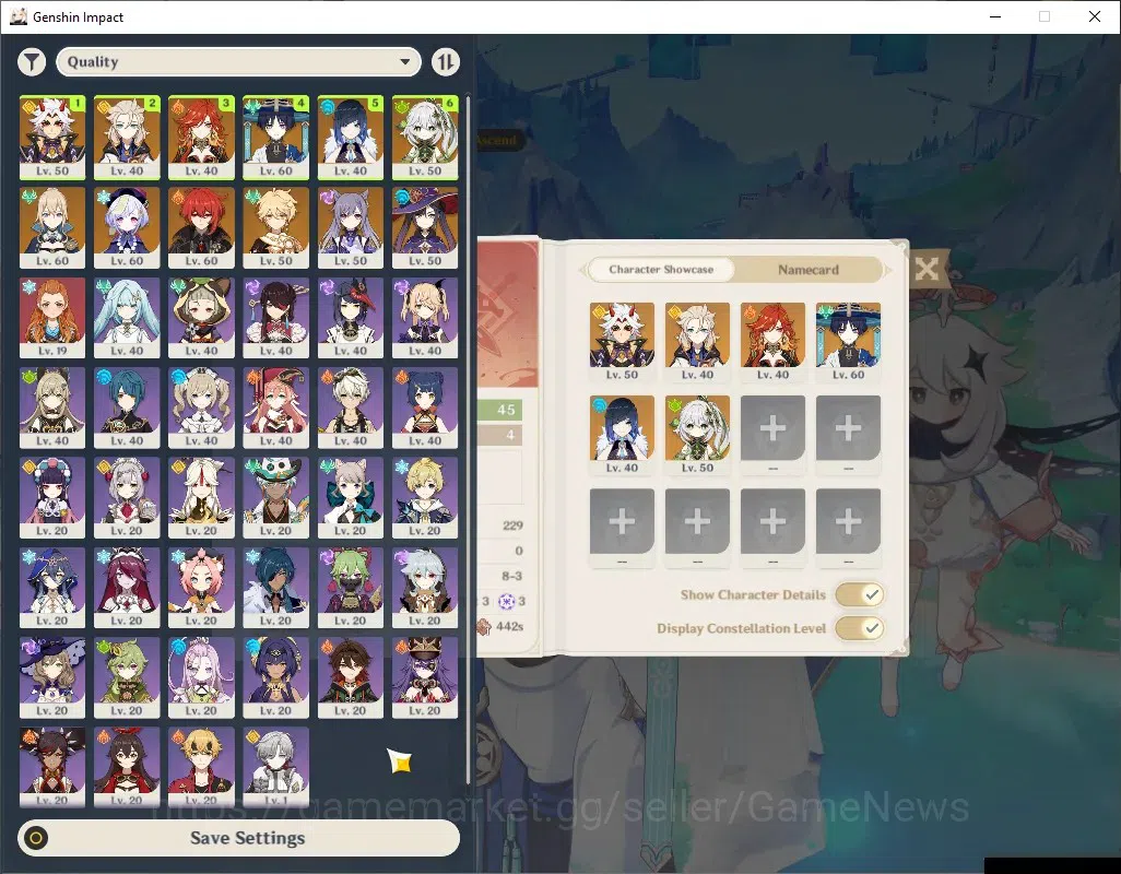Genshin Impact Accounts Asia|AR 45 Can Ascend|6 Limited + 2 (*5 Weapon)|Ma image 2