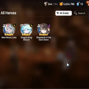Epic Seven Accounts Starter Global|Unverif|Starter 3 ML(Shepherd Dark Diene,NM Luna,DK Sharun)|PoH+Bless ON|Theater
