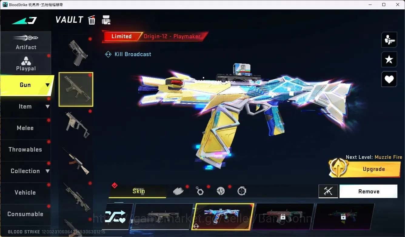Blood Strike Accounts ASIA | 1 Limited Gun:Origin-12 - Playmaker | 6 Leg image 3