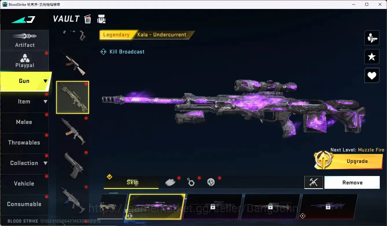 Blood Strike Accounts ASIA | 1 Limited Gun:Origin-12 - Playmaker | 6 Leg image 4