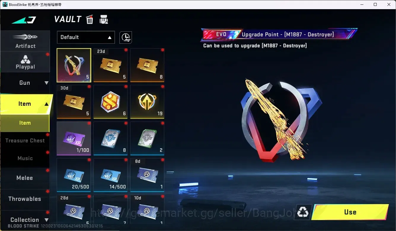 Blood Strike Accounts ASIA | 1 Limited Gun:Origin-12 - Playmaker | 6 Leg image 9