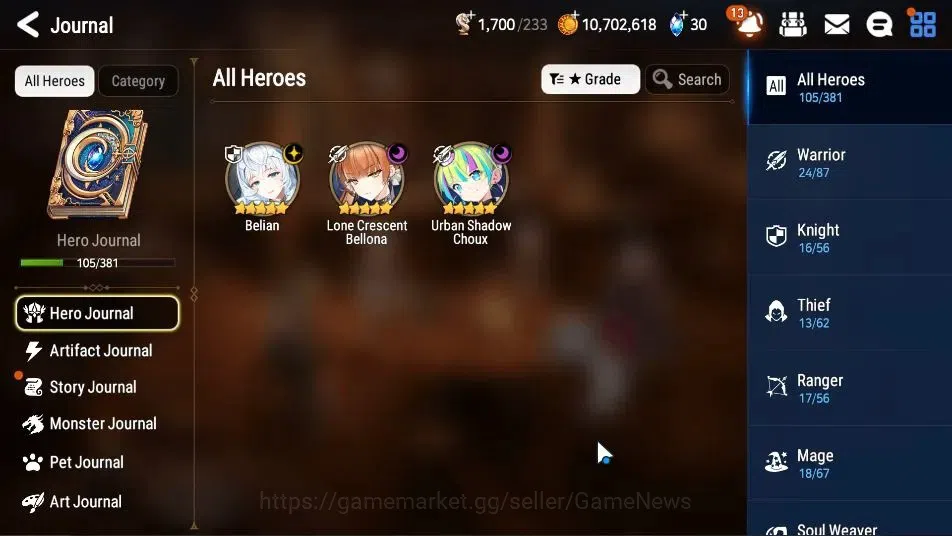 Epic Seven Accounts GLOBAL Unverif|New Era|3 ML(Belian,Lone Crescent B image 6