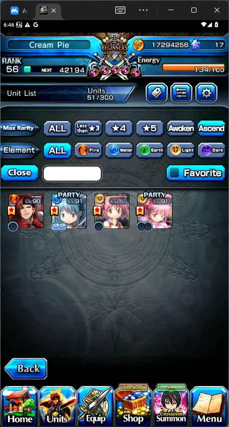 Grand Summoners Accounts Others GLOBAL|4 Ascend|Rank 56|Madoka Kaname TW, Sayaka Miki, BC Azel, etc|Check SS|GS193B 6