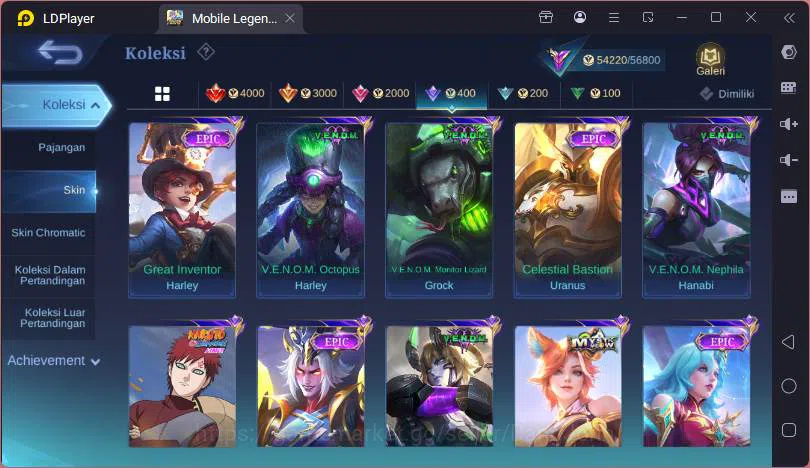 Mobile Legends: Bang Bang Accounts GLOBAL|Hero 131|Skin 256|Kof Karina,Lucky Lancelot image 14