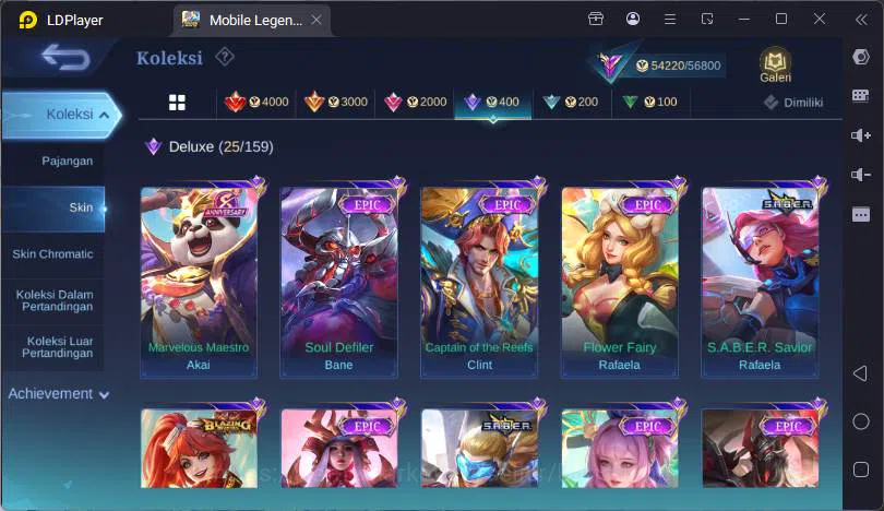 Mobile Legends: Bang Bang Accounts GLOBAL|Hero 131|Skin 256|Kof Karina,Lucky Lancelot image 17