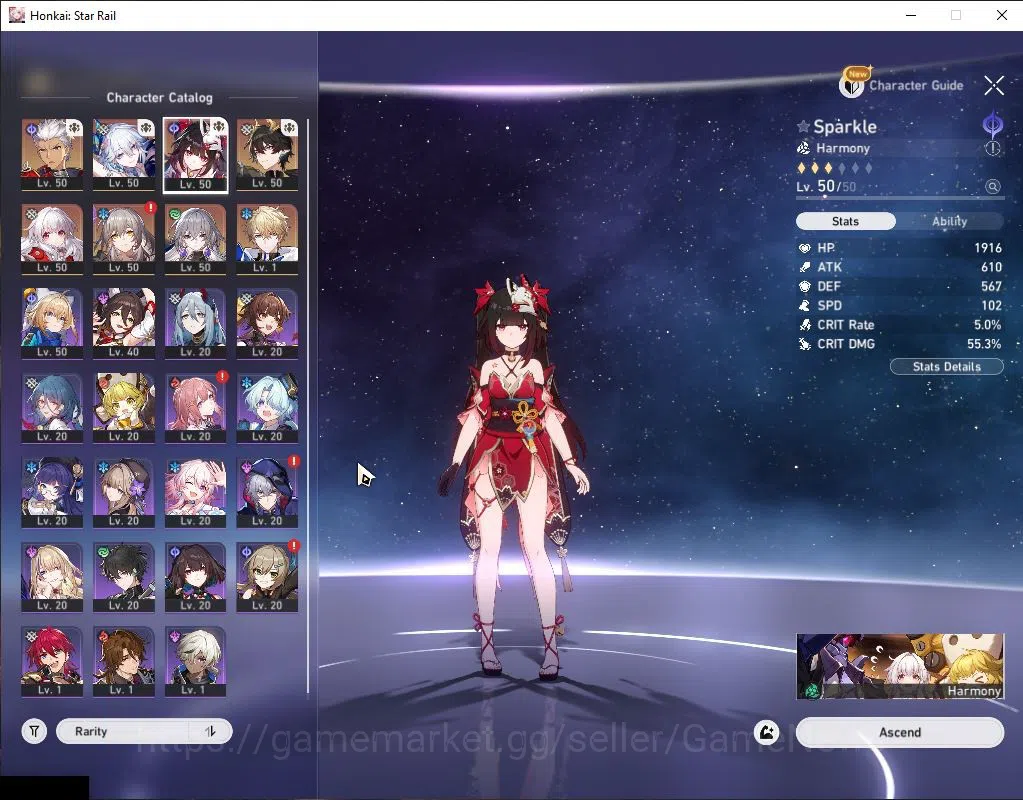 Honkai Star Rail Accounts Asia|TL 32|4 Limited| Yao Guang+Sign, Sparke, Dant image 4