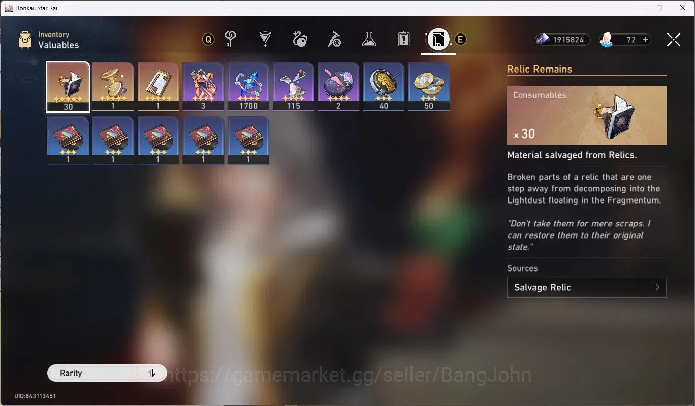 Honkai Star Rail Accounts ASIA|TL 30|3 Limited [Mortenax Blade,Houhou,Achero image 12