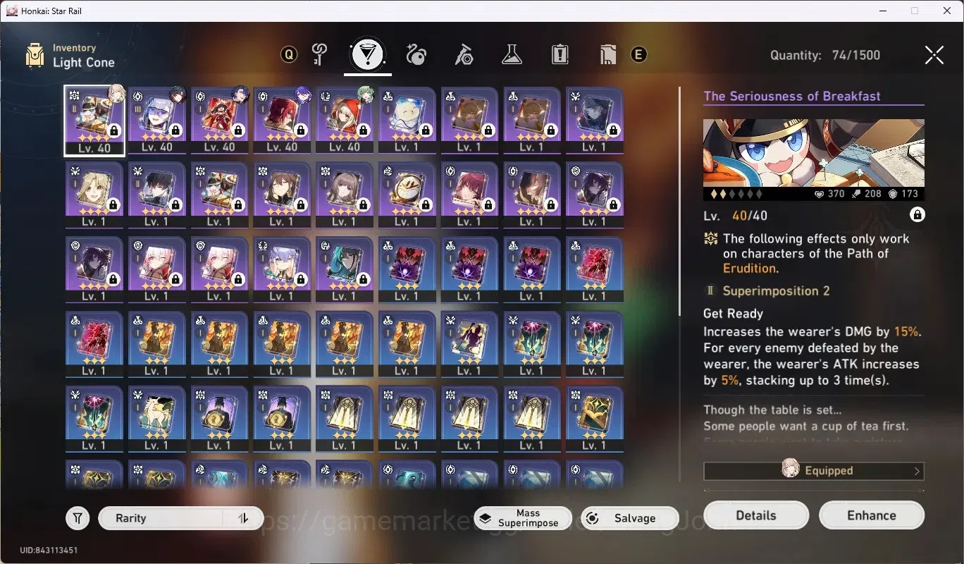 Honkai Star Rail Accounts ASIA|TL 30|3 Limited [Mortenax Blade,Houhou,Achero image 7