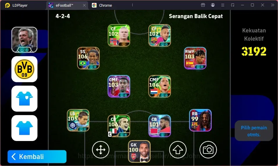 eFootball Accounts Legends & Iconic Players Android|PW 3192|BigT Ronaldinho,Epic Cannvaro,Epic Sneljder,Epic Yuto,Epic 1