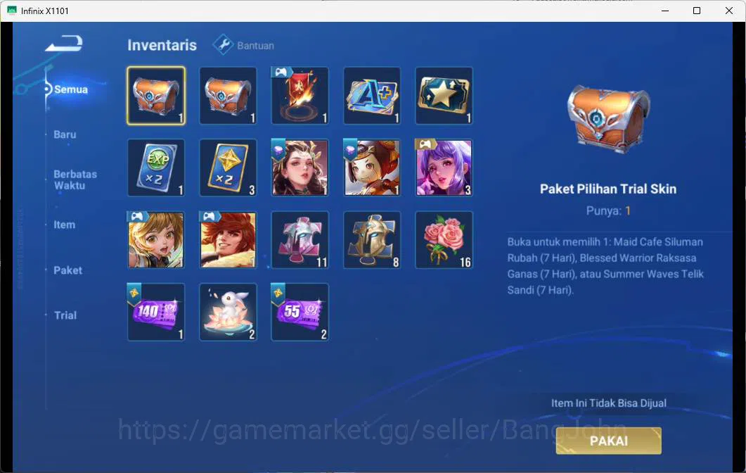 Honor of Kings Accounts GLOBAL | HERO 26, Skin 15 kic luna sword ice break image 2