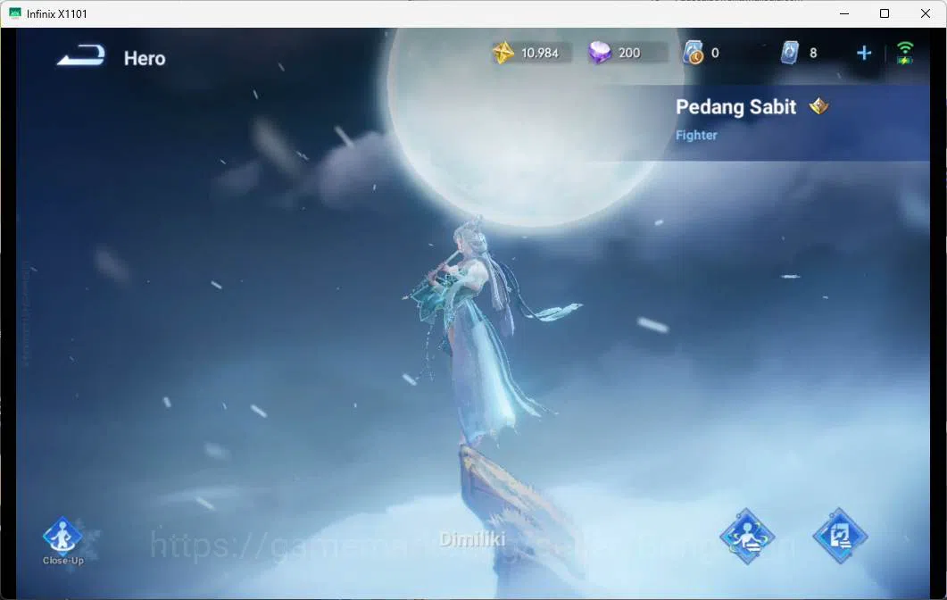 Honor of Kings Accounts GLOBAL | HERO 26, Skin 15 kic luna sword ice break image 6
