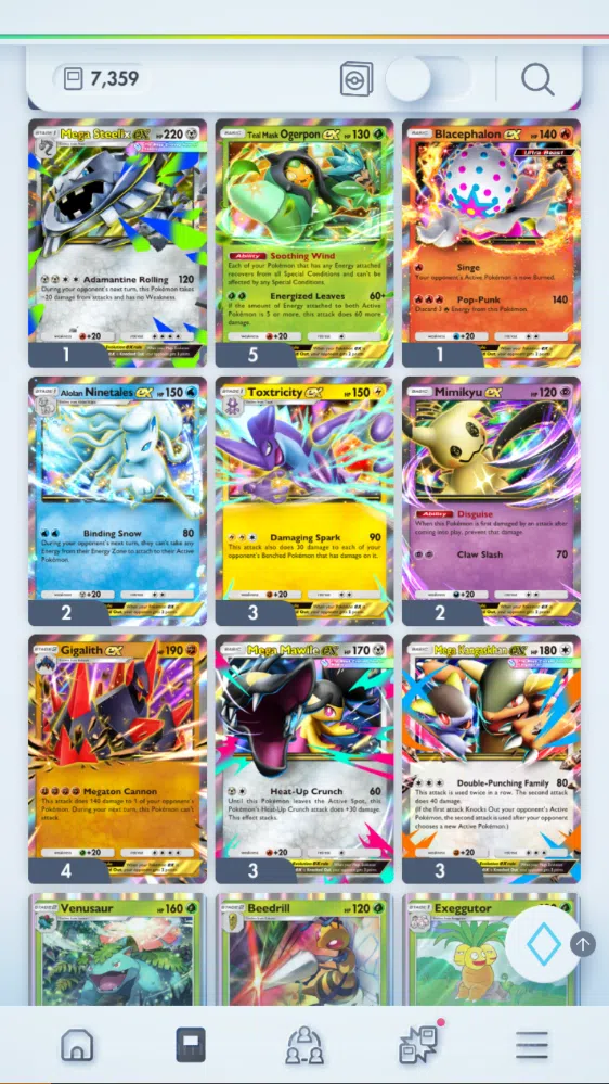 Pokémon TCG Pocket Accounts EN| 7k+Card|140+EX| 2 Crown (Lunala,PPoncho) 31Shi image 11